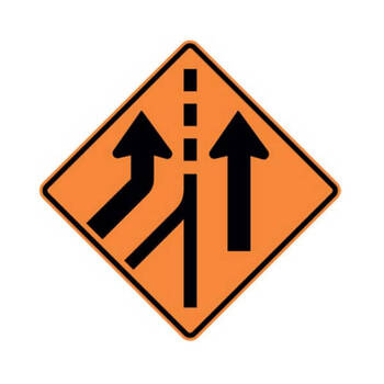 lane coming together from left