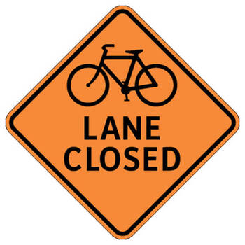 bike lane closed