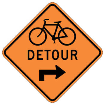bike detour ahead right