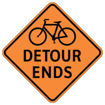 bike detour ends