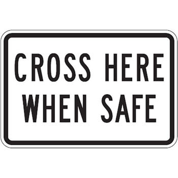 cross here when safe tab