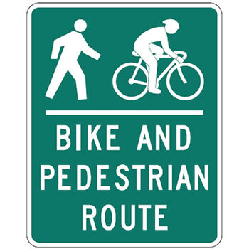 bike and pedestrian route