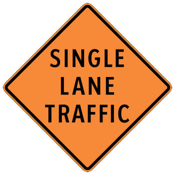 single lane traffic