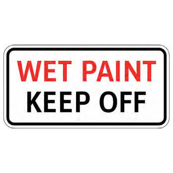 wet paint keep off