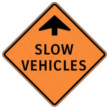 slow vehicles ahead
