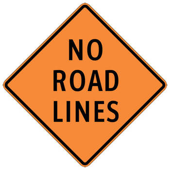 no road lines