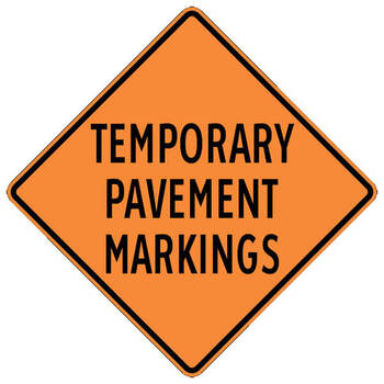 temporary pavement markings