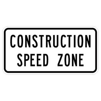 construction speed zone tab