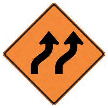 double lane curve right