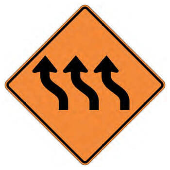 tripe lane curve left