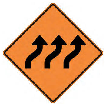 triple lane curve right