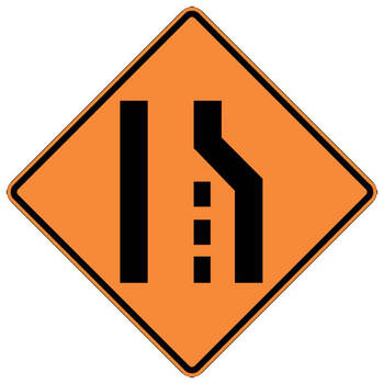 right lane closed symbol