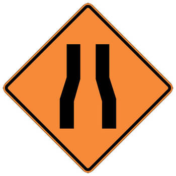 road narrows