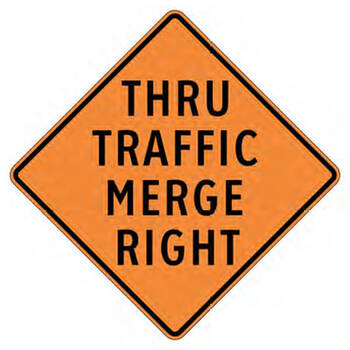 thru traffic merge right