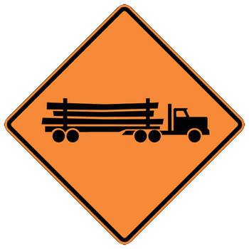logging truck entrance / crossing left
