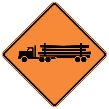 logging truck entrance / crossing right