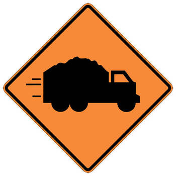 truck crossing left