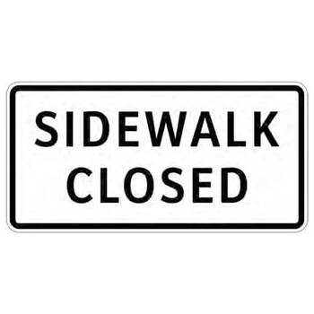 sidewalk closed