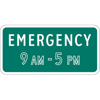 emergency (hours of operation) tab