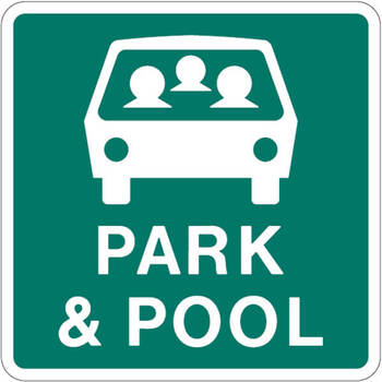 park and pool guide sign