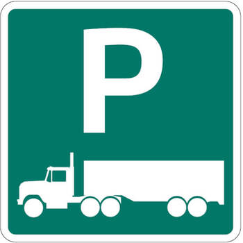 commercial vehicle parking guide sign