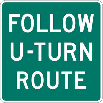 follow u-turn route