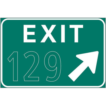 exit ( xxx ) right angled arrow