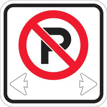 no parking w/ arrows