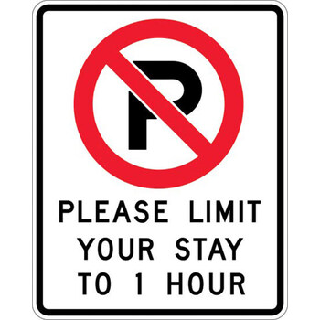 no parking - please limit your stay to 1 hr