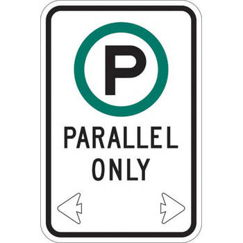 parking parallel only w/ arrows