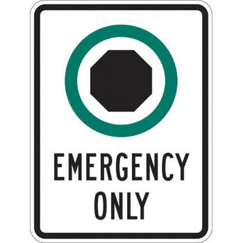 stopping permitted emergency only