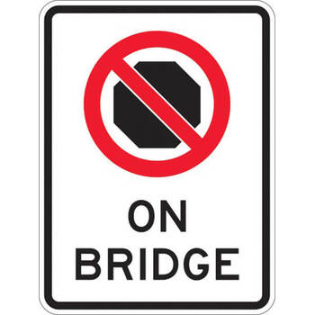 no stopping on bridge