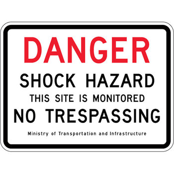 danger shock hazard - no trespassing