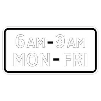 6am - 9am mon - fri tab