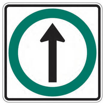straight thru only arrow