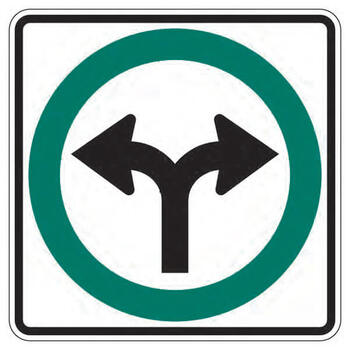 turn left and right only arrow