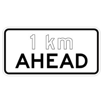 ( xx ) km ahead tab