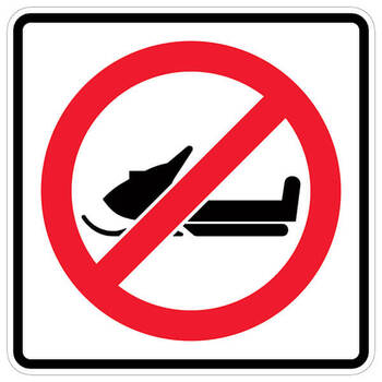 no snowmobiling