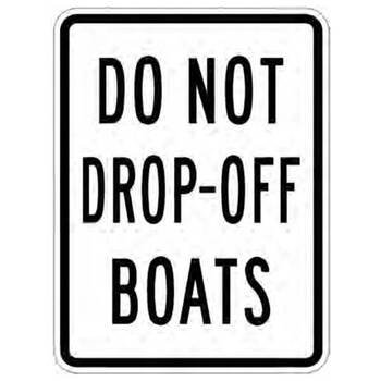 do not drop-off boats
