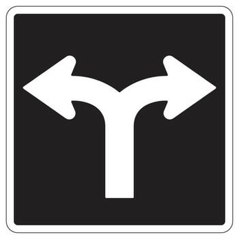 this lane left or right only