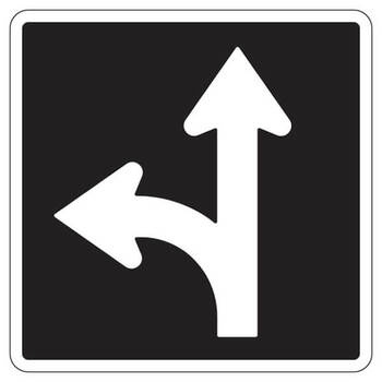 this lane left or thru only