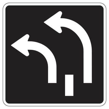 two left lanes only