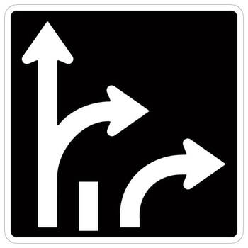 right lane right left lane right or thru