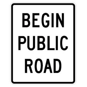 begin public road