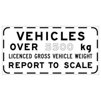 vehicles over 5500kg gvw report to scale