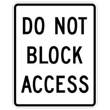 do not block access
