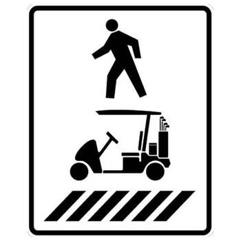 pedestrian / golfcart crosswalk - right