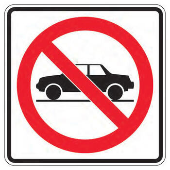 no cars