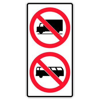 no trucks, no buses