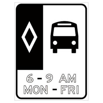 hov buses with hours and days